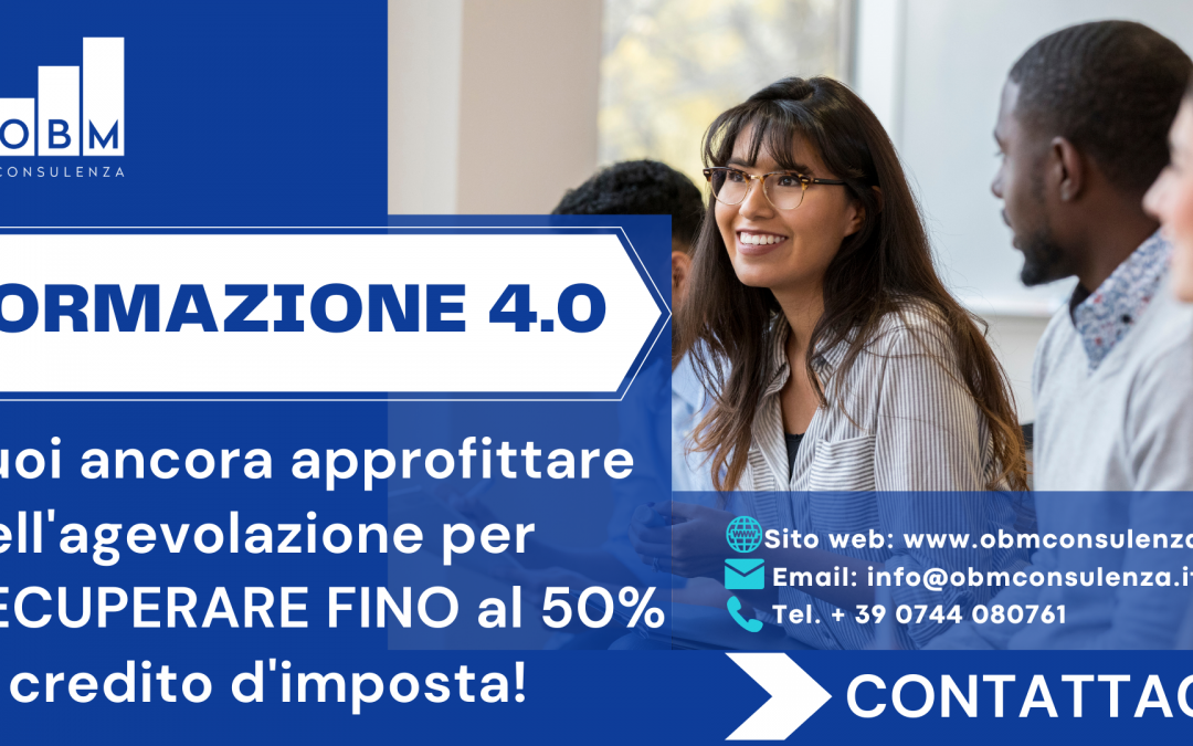 CREDITO D'IMPOSTA FORMAZIONE 4.0