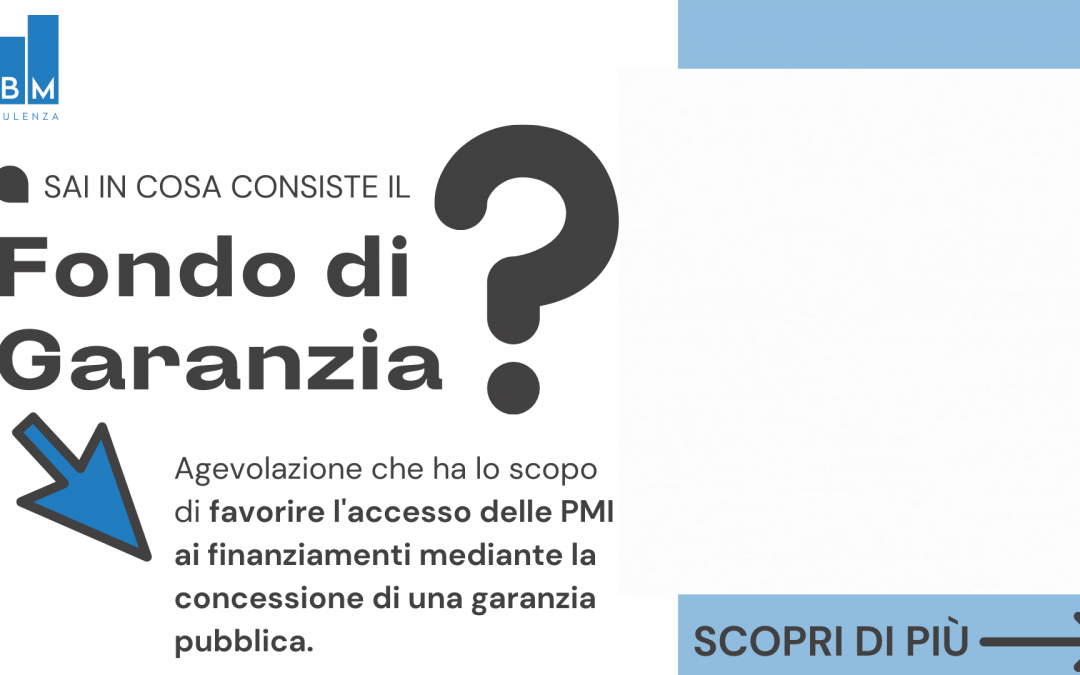 FONDO DI GARANZIA: cos'è e chi può accedere?