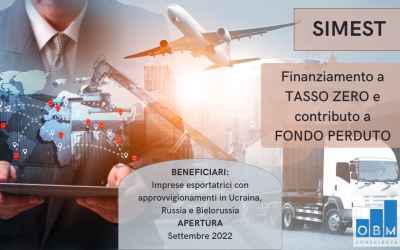 SIMEST. Sostegno a imprese esportatrici con approvvigionamenti da Ucraina, Russia e Bielorussia