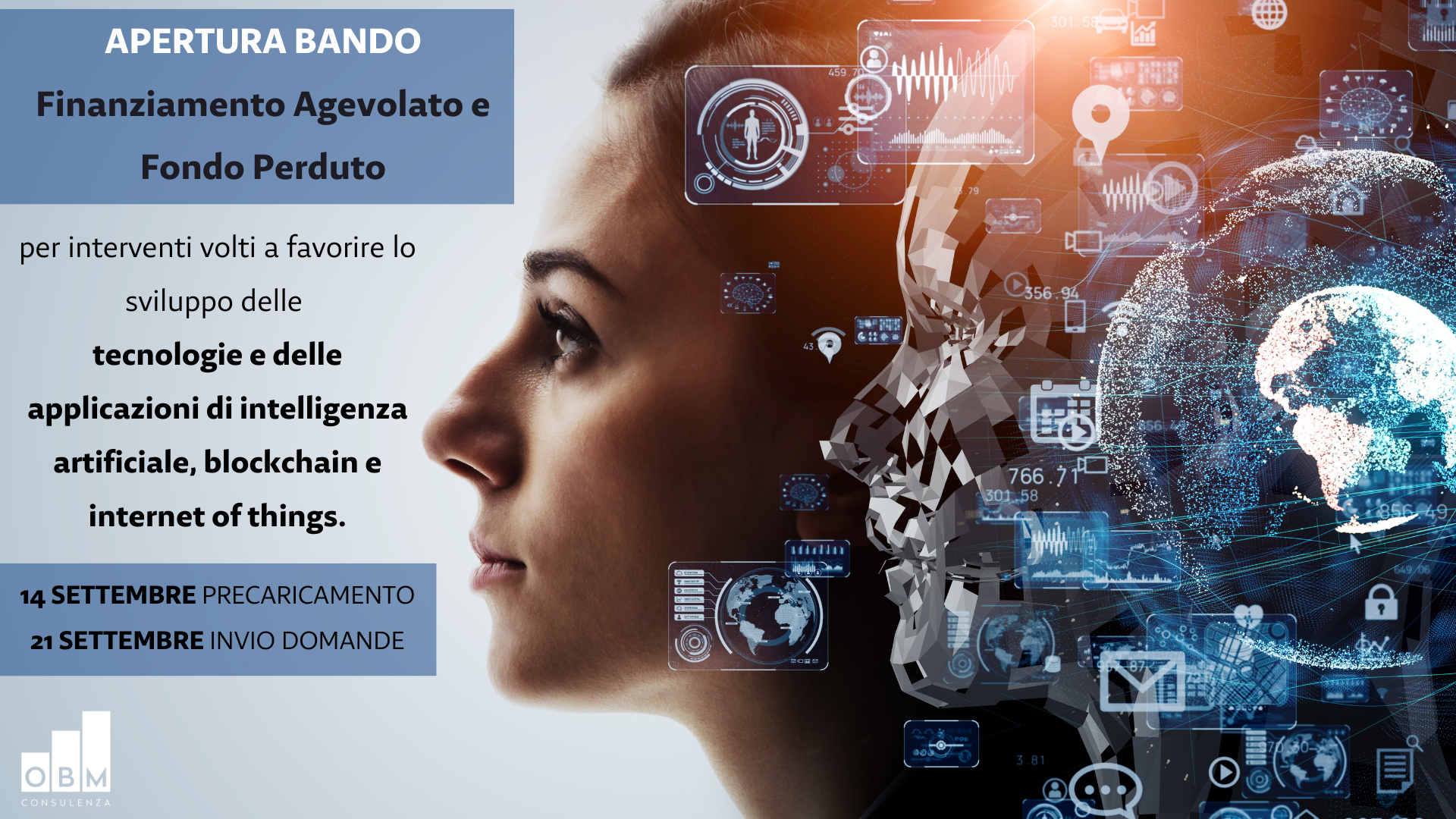 APERTURA BANDO: Tecnologie dell'intelligenza artificiale, blockchain e internet of things