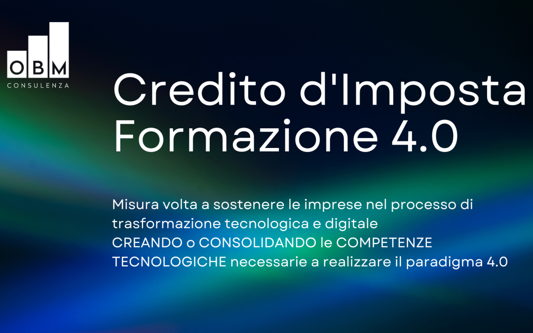 Credito d'imposta Formazione 4.0