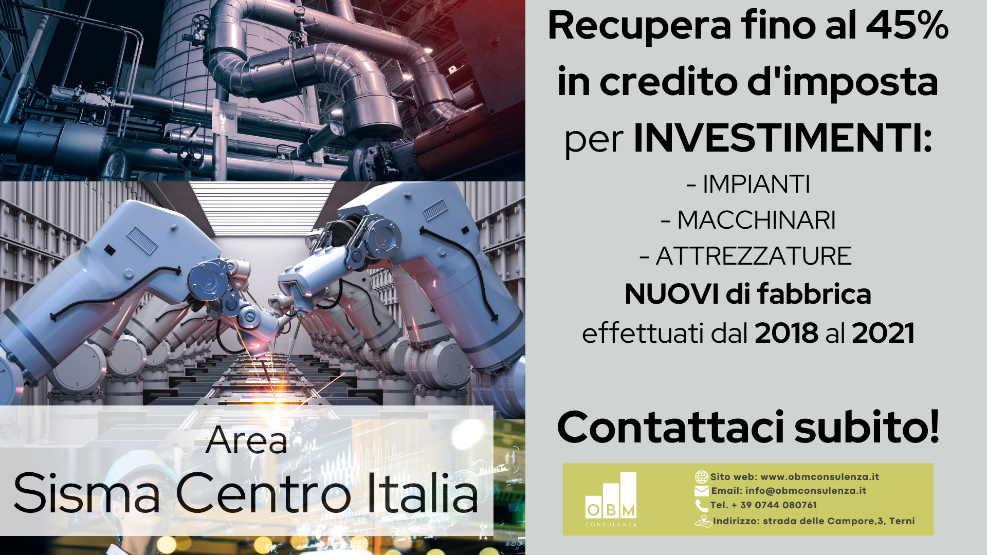 Credito d'imposta sisma: fino al 45% Credito d'imposta sisma: fino al 45%