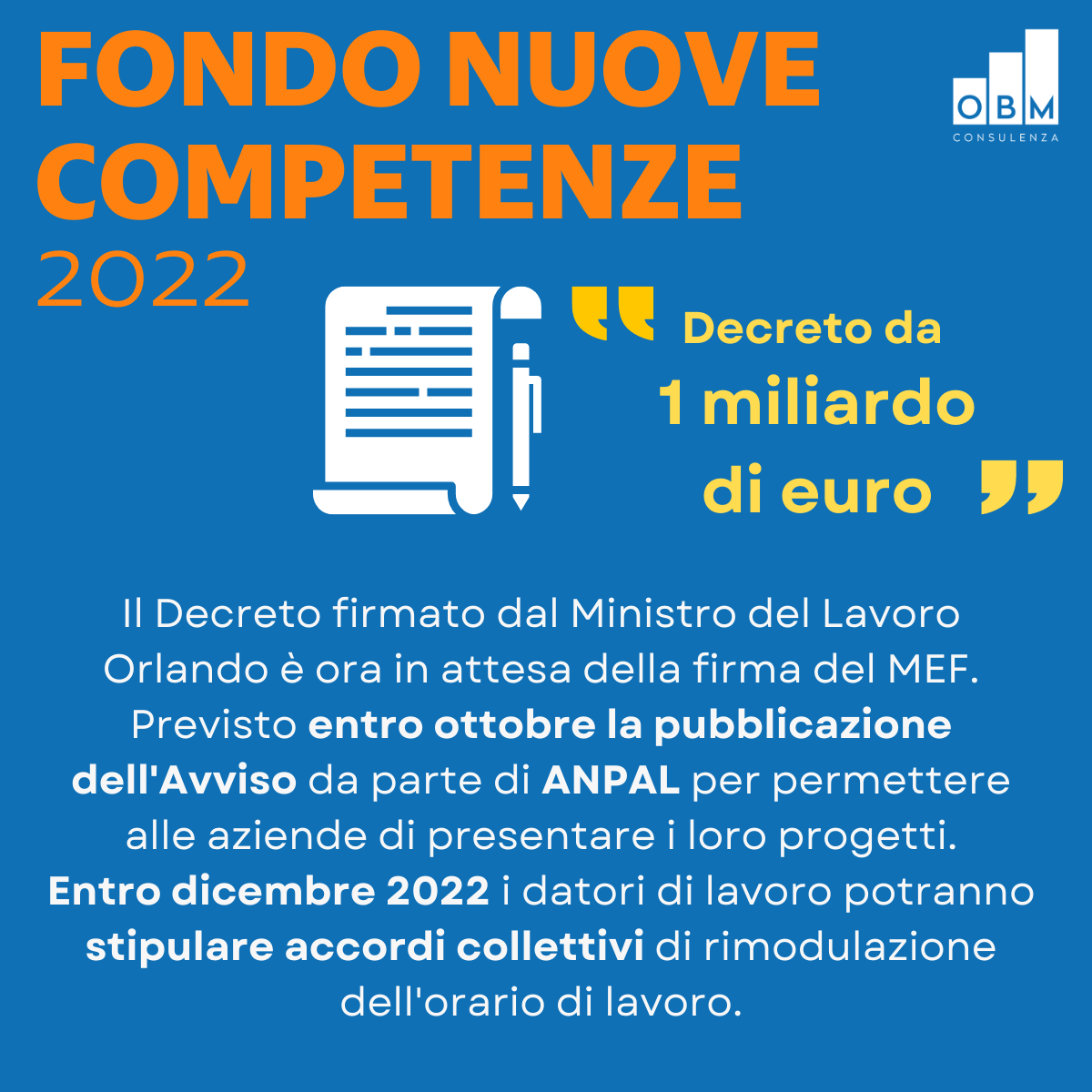 fondo nuove competenze 2022