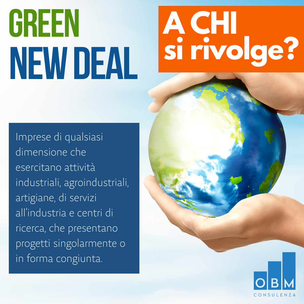 GREEN NEW DEAL: 17 novembre INVIO DOMANDE