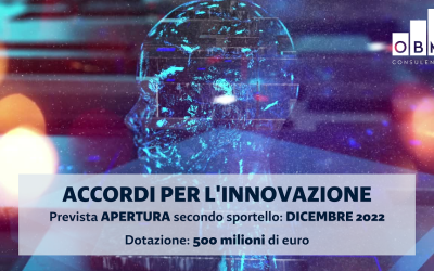 ACCORDI PER L’INNOVAZIONE: dicembre secondo sportello
