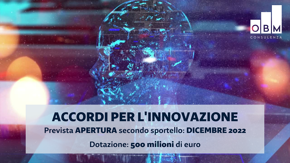 ACCORDI PER L'INNOVAZIONE: dicembre secondo sportello
