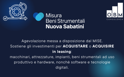 Misura Beni Strumentali “Nuova Sabatini”: cos’è?