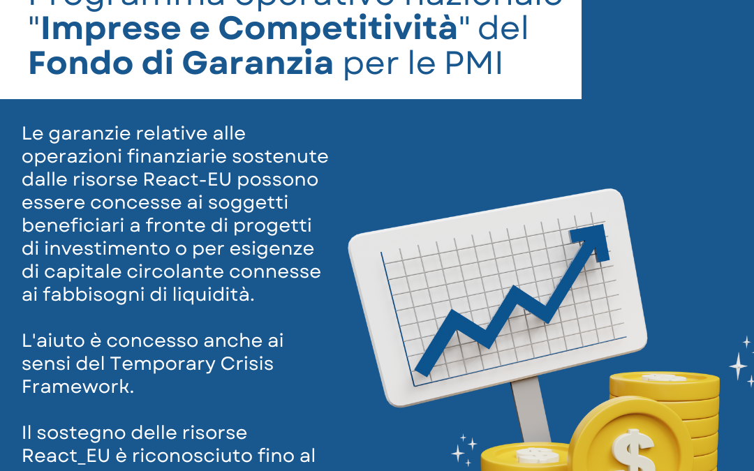 Ulteriori 200 milioni di euro per la Riserva PON IC del Fondo di Garanzia per le PMI