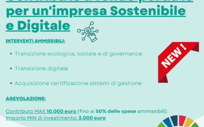 AGGIORNAMENTO: Bando regione Umbria “Impresa Sostenibile e Digitale”