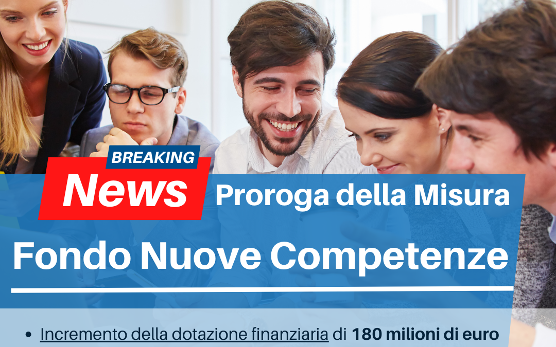 Proroga Fondo Nuove Competenze