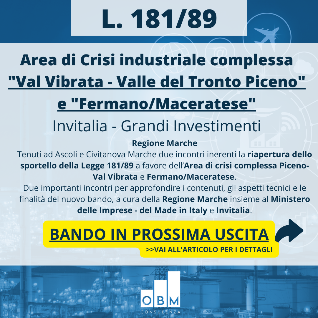 Regione Marche: prossima riapertura sportello L. 181/89