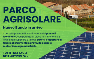 Parco Agrisolare: BANDO IN PROSSIMA USCITA