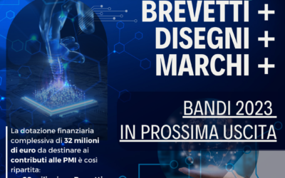 Brevetti+, Disegni+ e Marchi+ : BANDI 2023 IN PROSSIMA USCITA