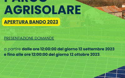 Parco Agrisolare 2023: APERTURA BANDO