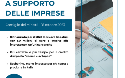 MIMIT: approvate importanti misure a supporto delle imprese