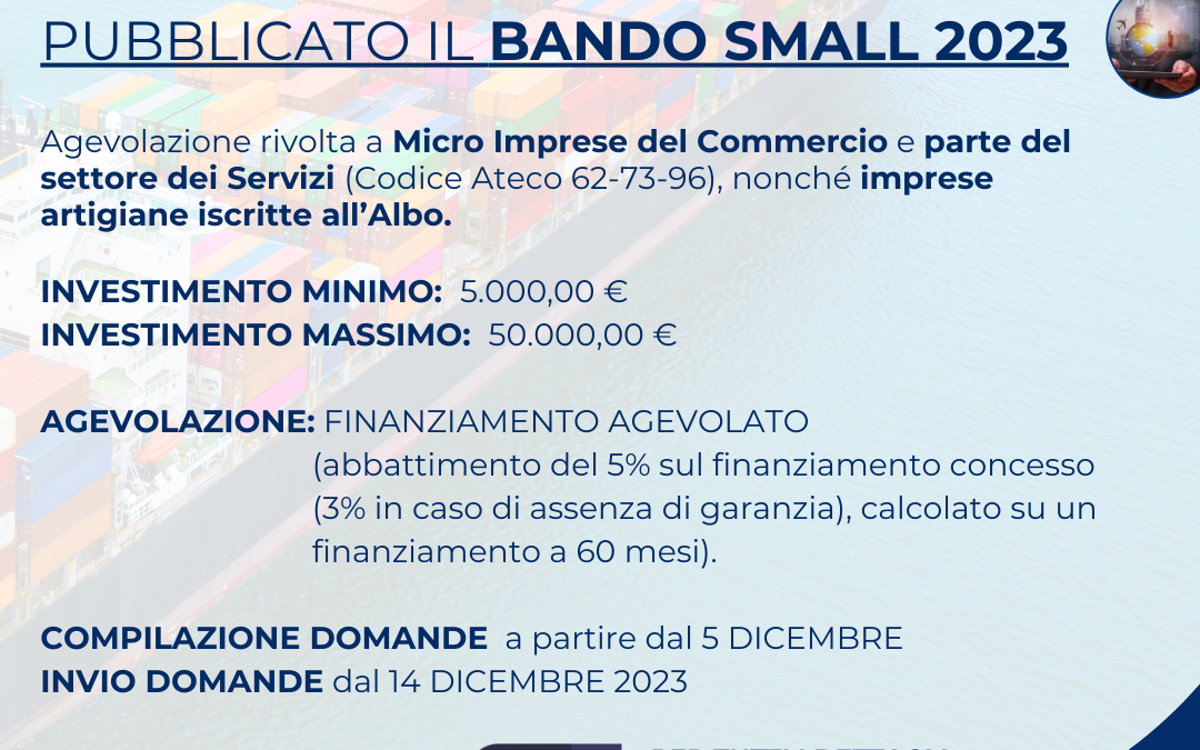 Regione Umbria: pubblicato il BANDO SMALL 2023