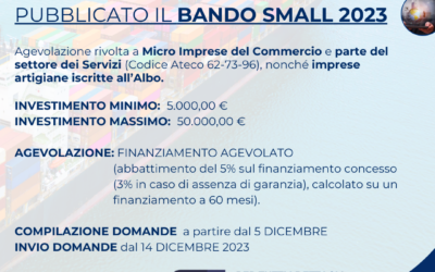 Regione Umbria: pubblicato il BANDO SMALL 2023