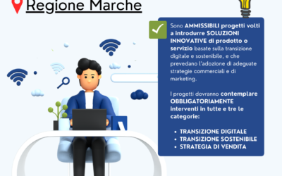 Regione Marche: Azione 1.1.2. Innovazione di prodotto sostenibile e digitale