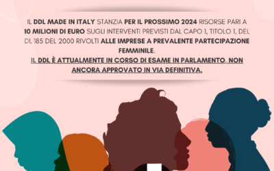 DDL Made in Italy: in arrivo nel 2024 finanziamenti per l’imprenditoria femminile