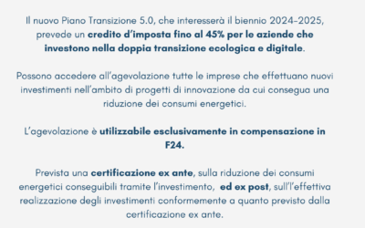 TRANSIZIONE 5.0: in cosa consiste?