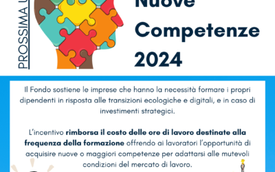 Fondo Nuove Competenze 2024: PROSSIMA USCITA